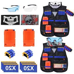 , 2 Pack N-strike Elite Tactical Vest Jacket With 2 Wrist Ba