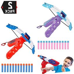 Liberty Imports 2-Pack Boys vs Girls Foam Dart Slingshot Air