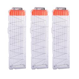 Hosim 3pcs Quick Reload Clips, High Capacity 18-Dart Clip Ca